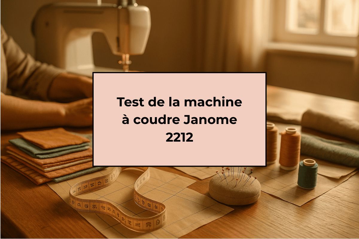 Test de la machine à coudre Janome 2212