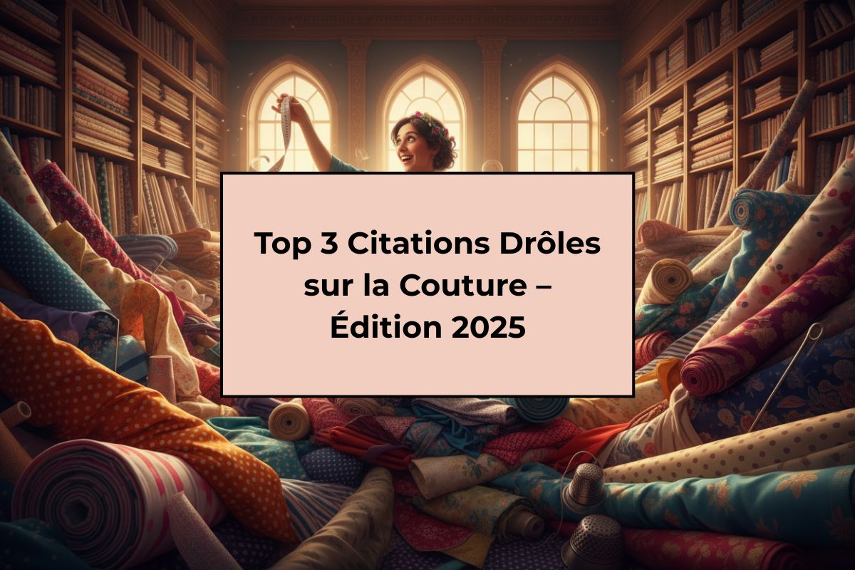 Top 3 Citations Drôles sur la Couture – Édition 2025