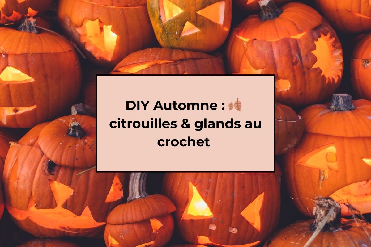 Citrouilles et glands au crochet