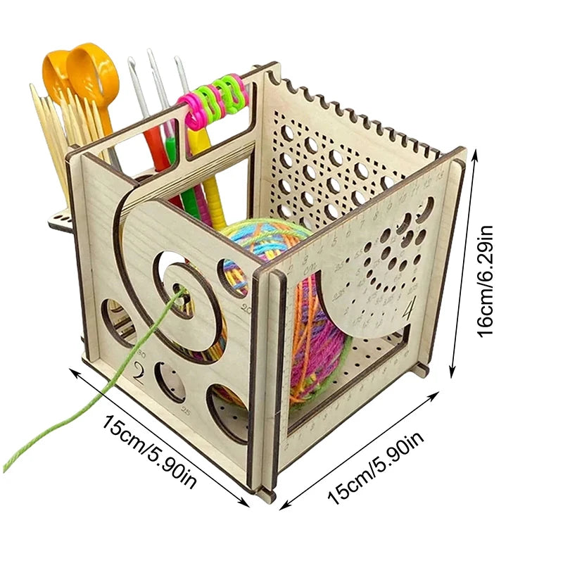 Organisateur_en_bois tricot