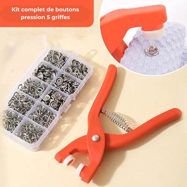 Pince à Boutons Pression + 50 Pressions