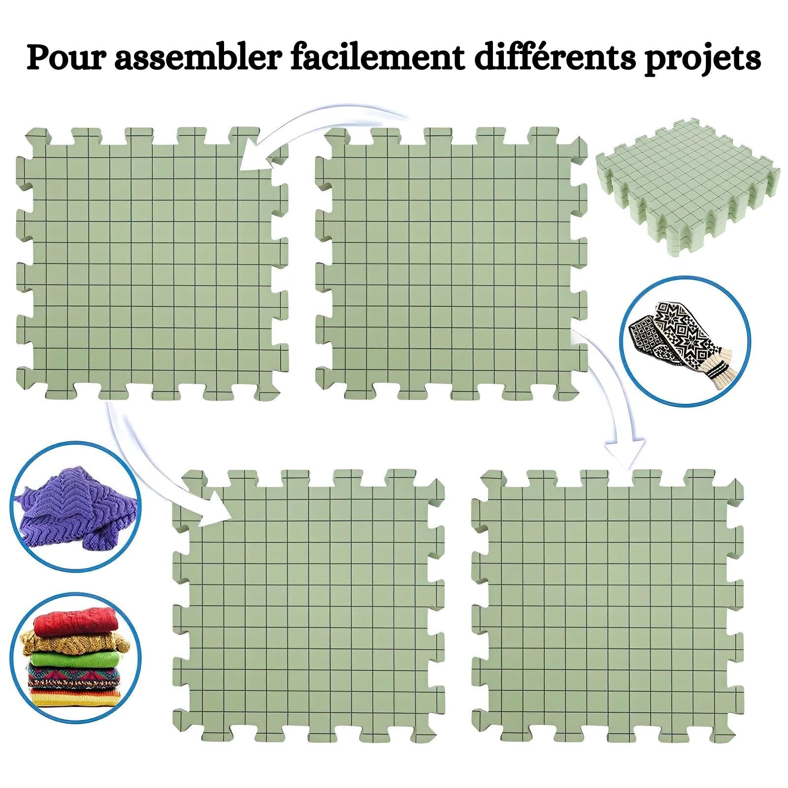 Lot de 4 Planches de Blocage en Mousse Ultra Épaisses