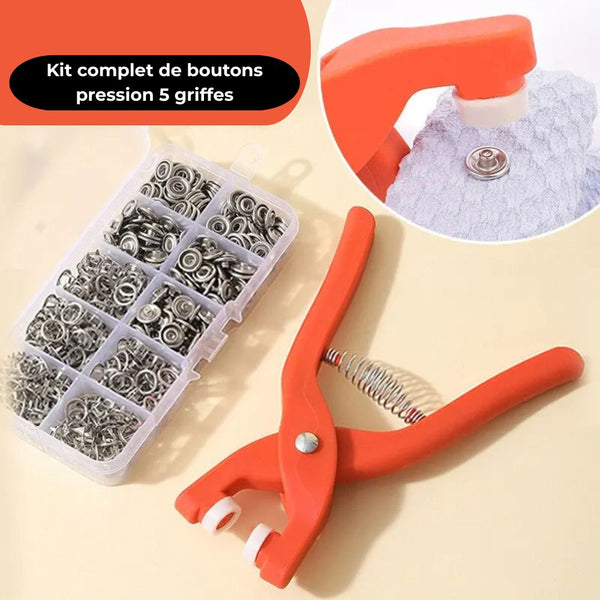 Pince à Boutons Pression + 50 Pressions