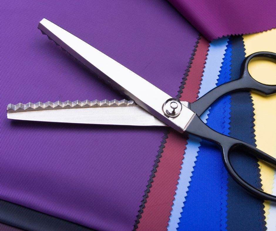 Arc de cercle 3mm)Ciseau à cranter tissu, Dentelé et festonné ciseaux  crantés couture 
