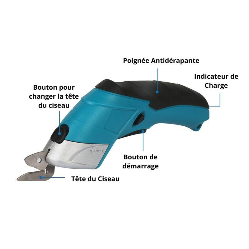 JOAVANI Ciseaux électriques sans fil pour couture, coupe de tissus JOAVANI Ciseaux électriques sans fil pour couture, coupe de tissus