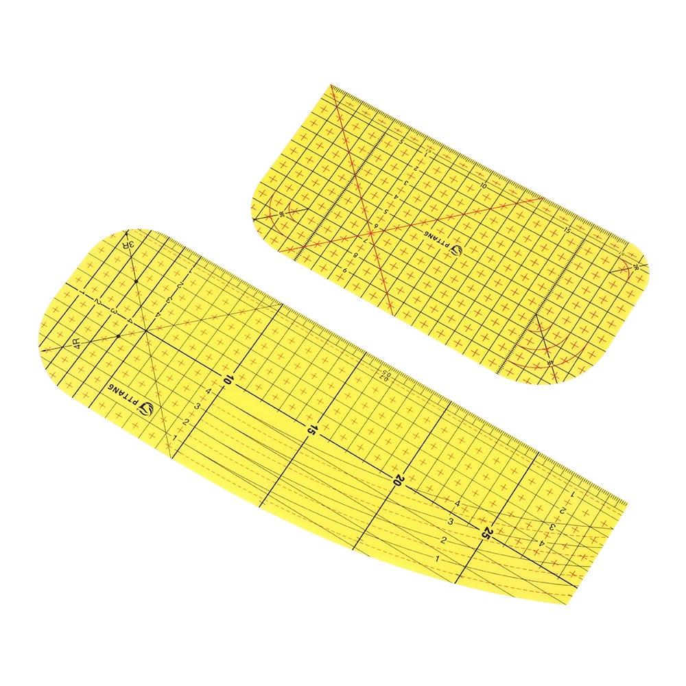 Règle de guidage de couture pour matelassage - Règle de marge de couture  avec ligne de coupe à 45 ° - Ensembles d'outils pour paperolles de 0,35 à  5,1