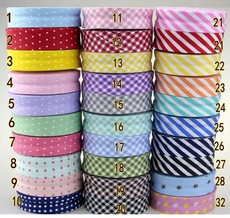 Rubans biais coton motifs LesPetitsPlus