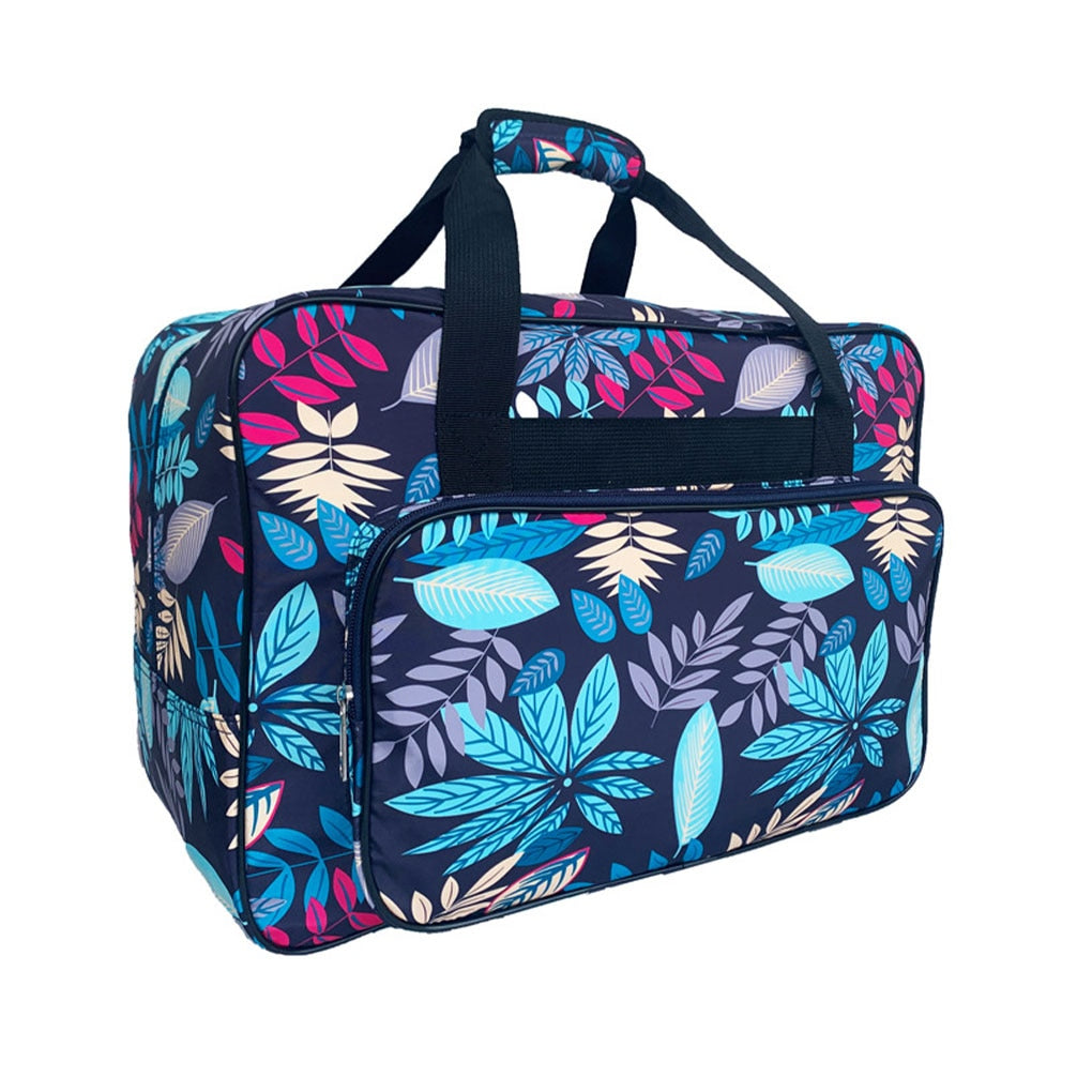 Sac De Transport Machine à Coudre – Anti-poussière, Poignées, Grande Capacité, Motif Fleur/papillon